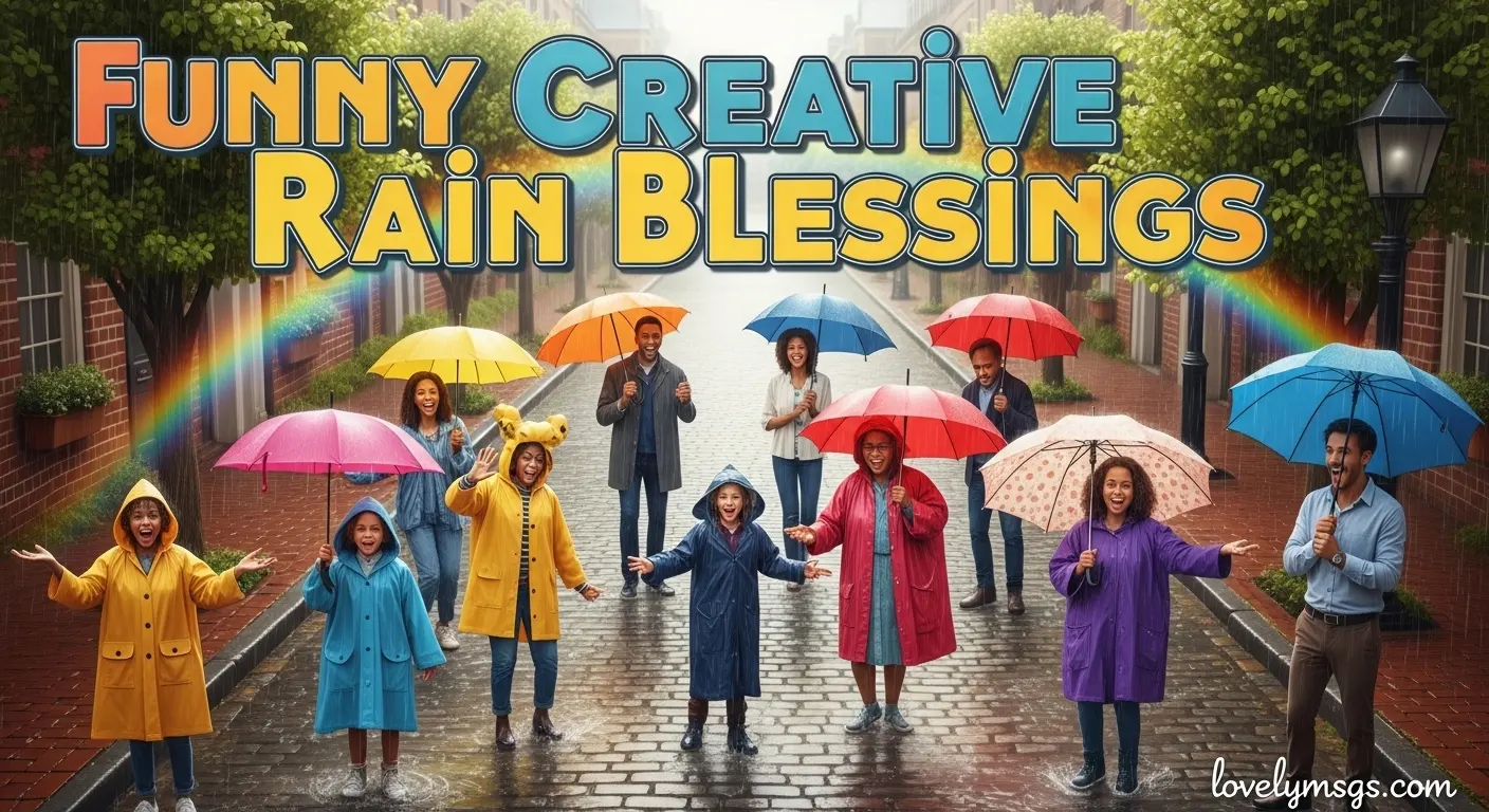 Funny Creative Rain Blessings