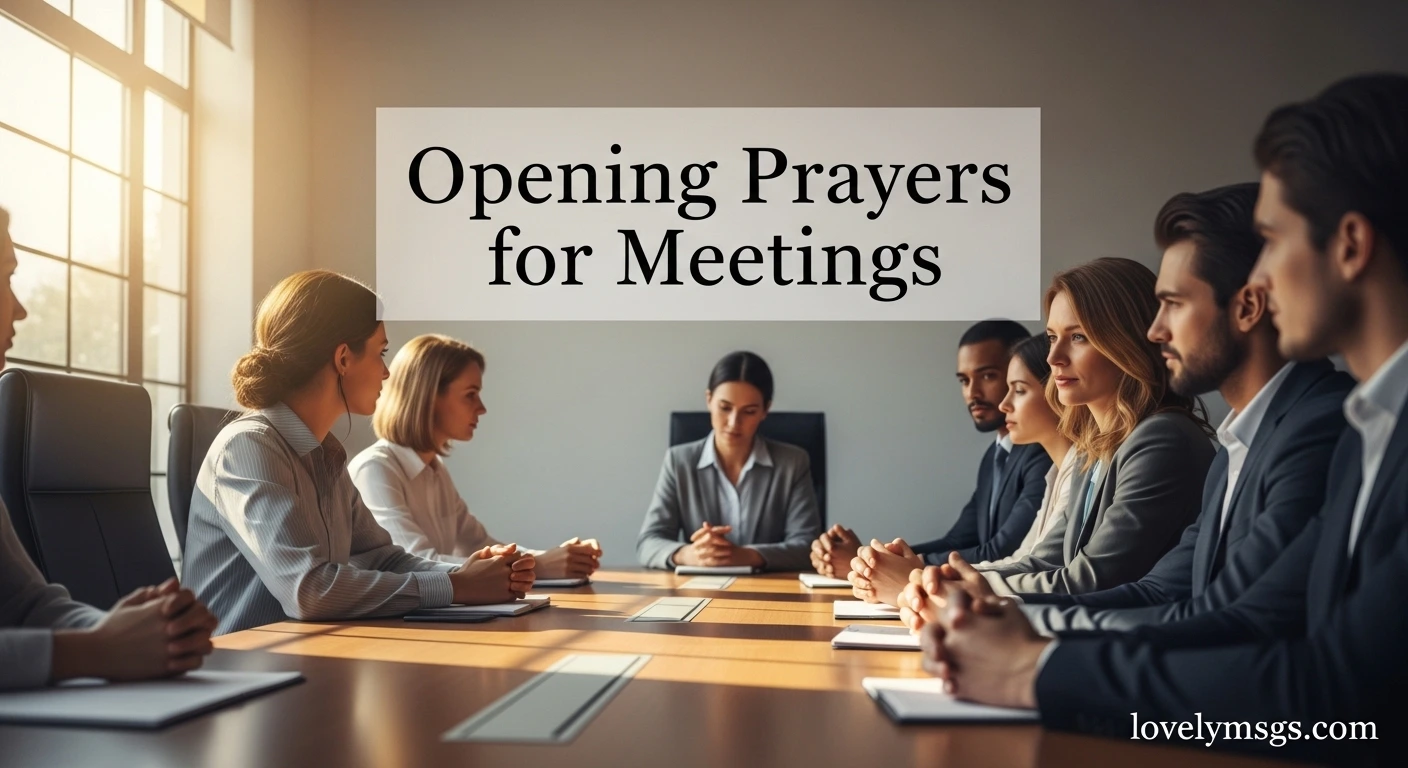 Opening Prayers for Meetings