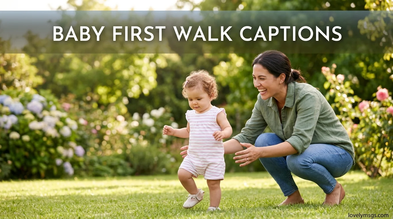 Baby First Walk Captions