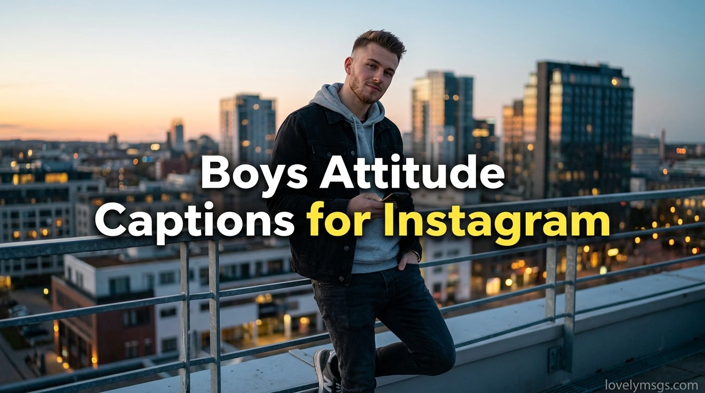 Boys Attitude Captions for Instagram