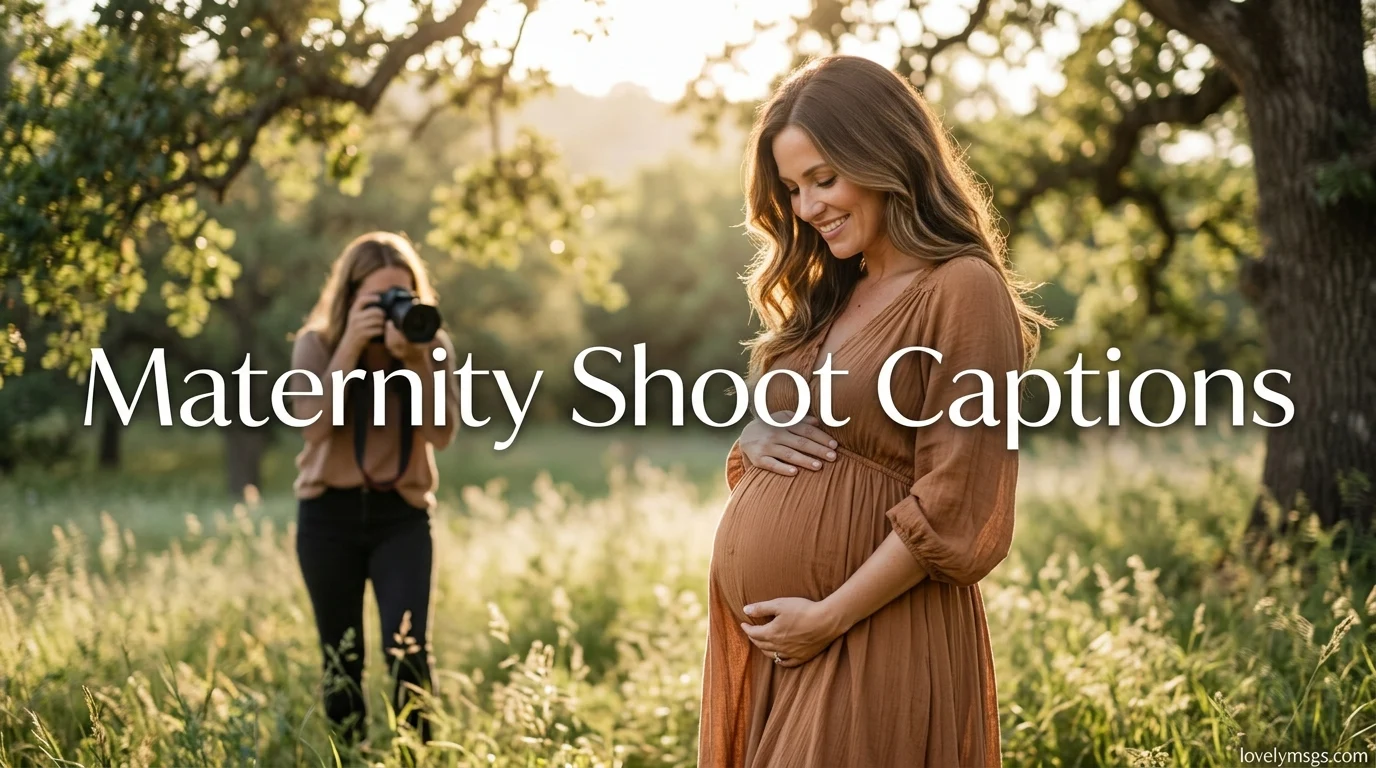 Maternity Shoot Captions