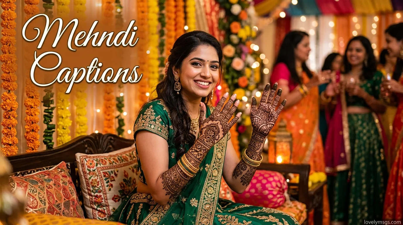 Mehndi Captions