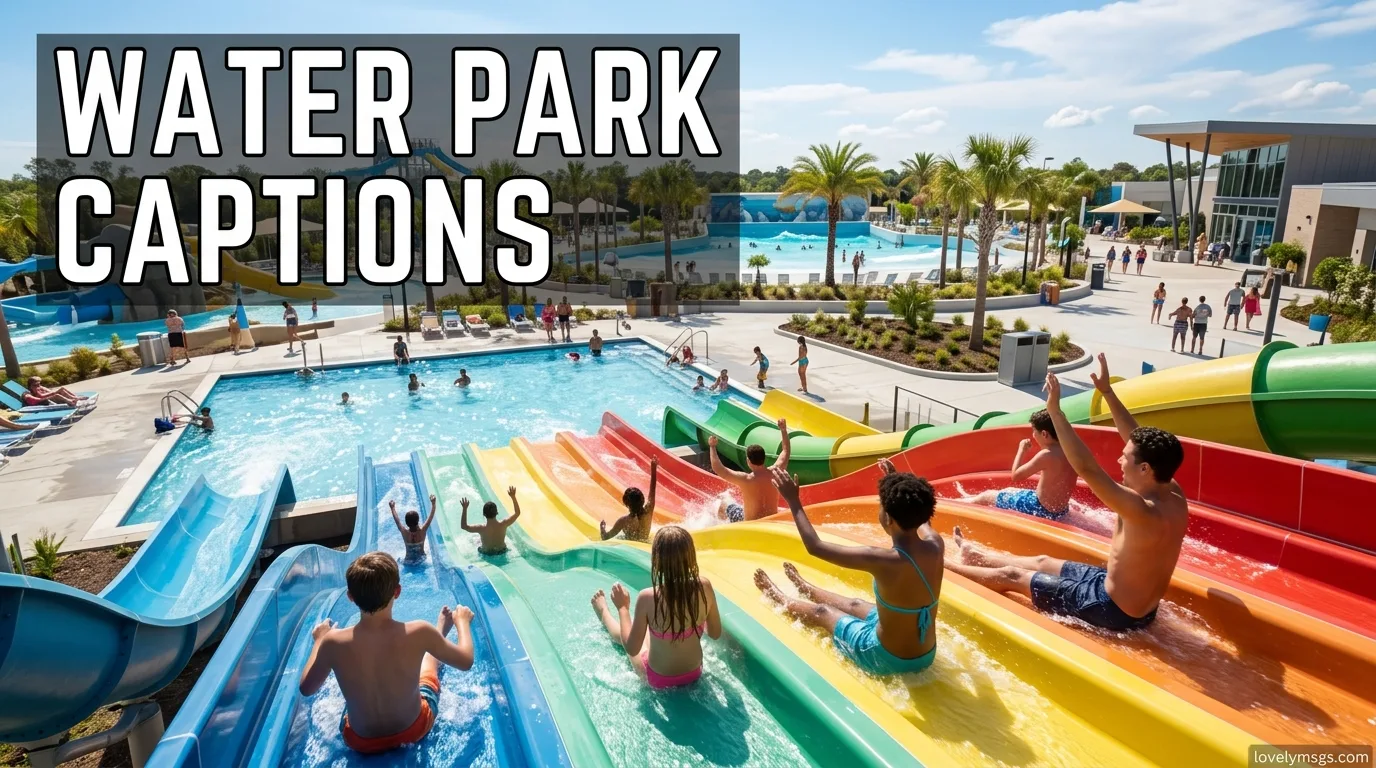 Water Park Captions